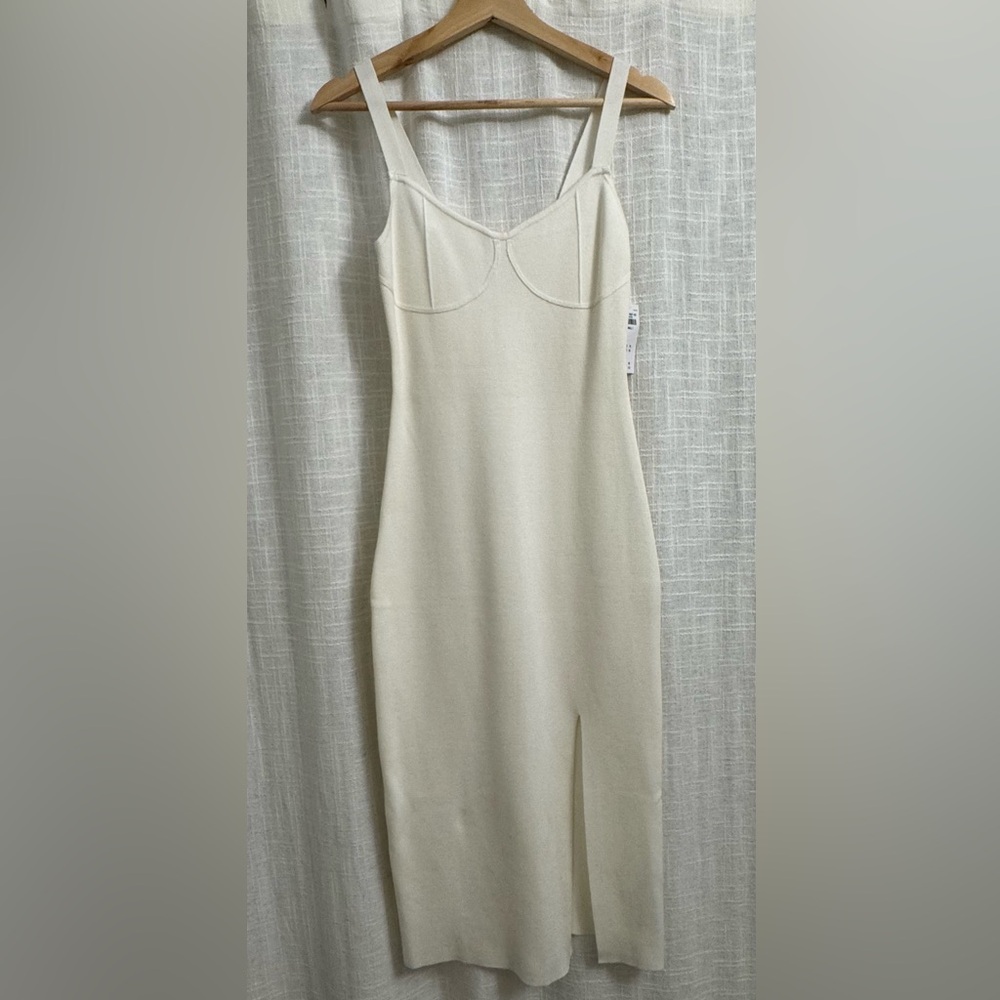 NWT Abercrombie & Fitch white midi dress